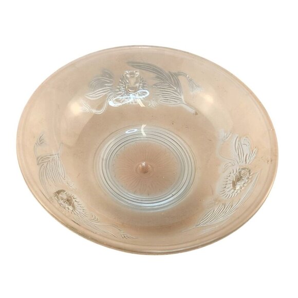 Peach Frosted Glass Lamp Shade Pendant Light Retro Lighting Decor - Picture 7 of 8